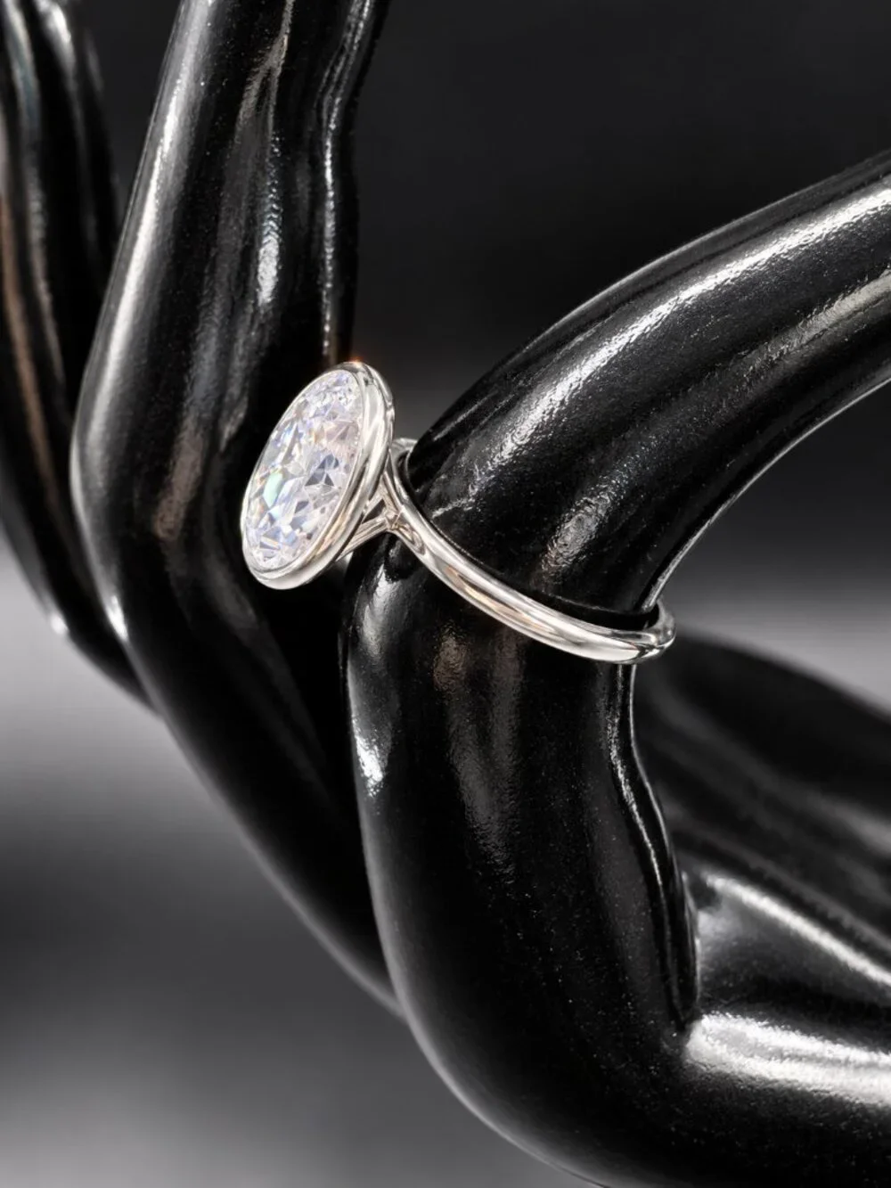 BP Beveled CZ Diamond Ring